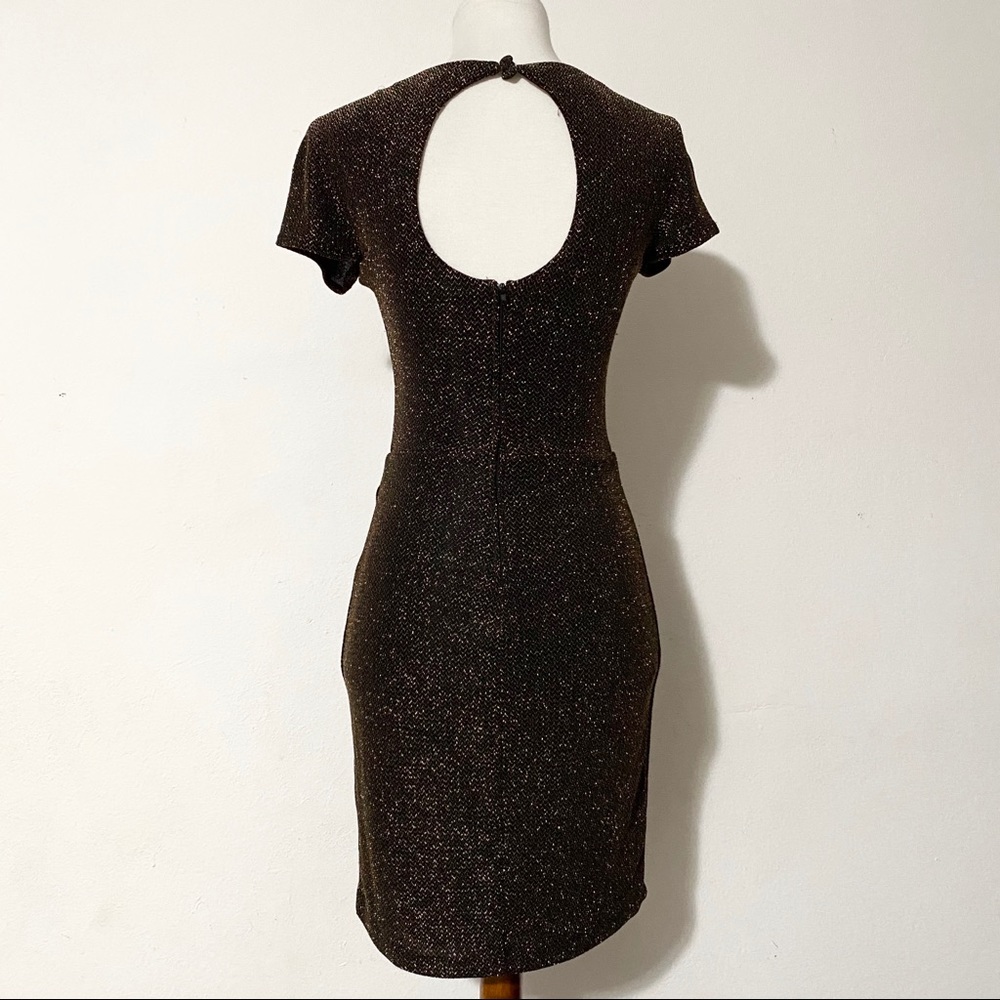 B.DARLIN Gold Glittery Dress - Picture 2 of 8